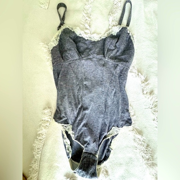 La Perla Joelle size 3 striped blue & white cotton bodysuit - Picture 1 of 3